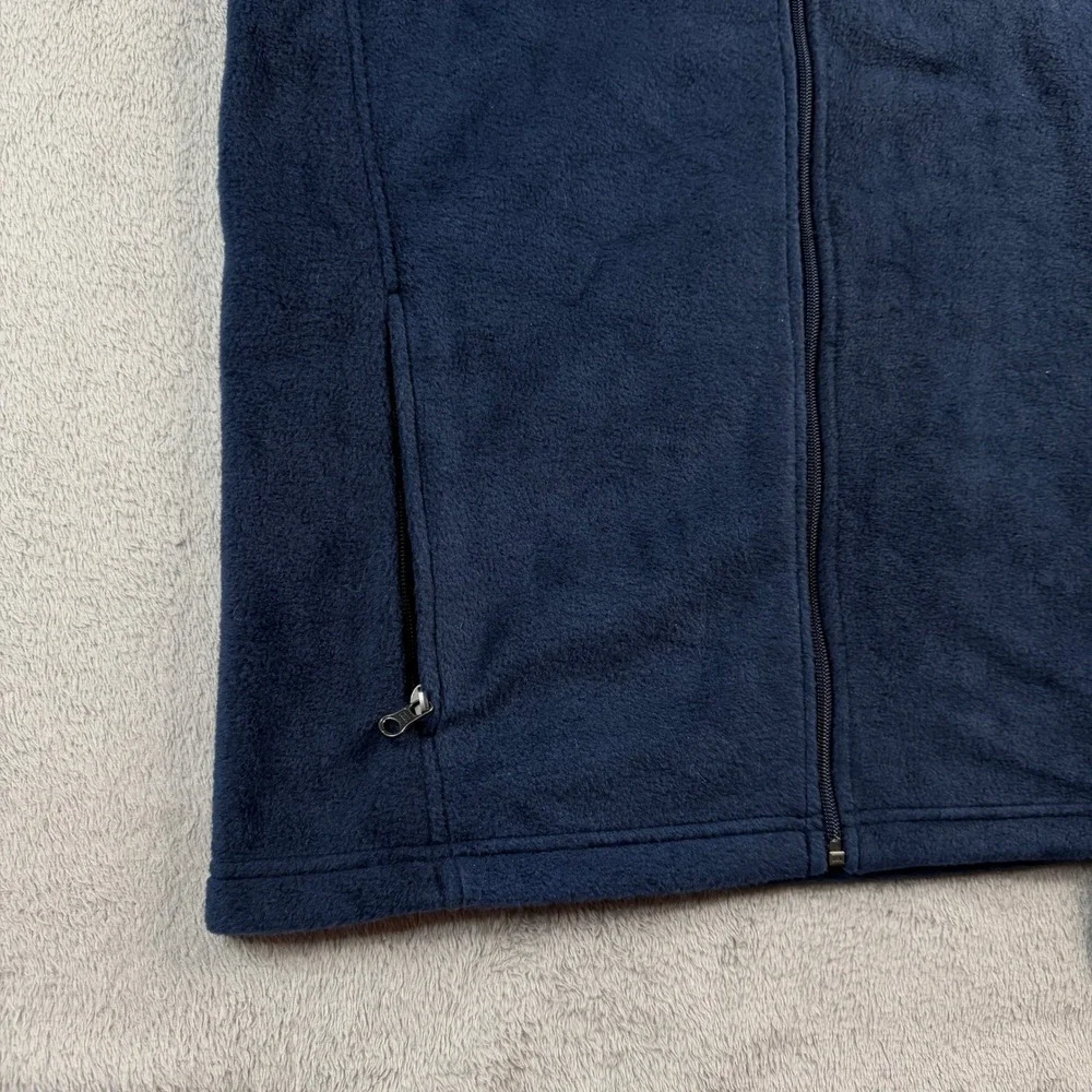 NWT Columbia Steens Mtn Fleece Vest‎ Youth XL Navy Blue Full Zip WB1433-464